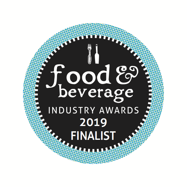 Finalist for packaging innovation for the Food & Beverage awards 2019